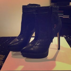 Super Sexy Black Mesh Boot , Never Worn